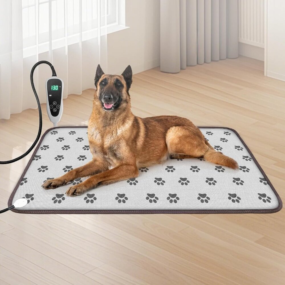 Extra Large Dog Heating Pad 47x30 in with Smart Thermostat Switch